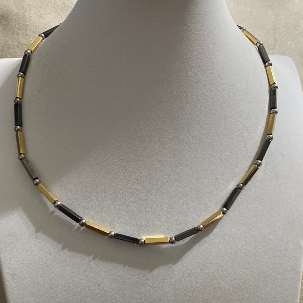 10/$10 Gold tone and Black Necklace